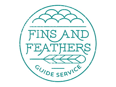 Fins & Feathers branding clean design graphic graphic design identity logo mono weight simple texture typography vector