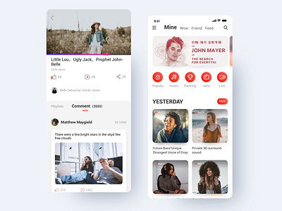 Music App ui