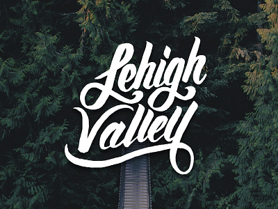 Lehigh Valley Hand Lettering forrest hand lettering lehigh valley lettering pennsylvania script trees unsplash