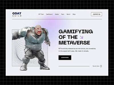 Gamifying the Metaverse landing page animation axie infinity blockchain cryptocoin cryptocurrency cryptodesign decentralized future game gamifying meta metaverse nft nftgame nfts tech technology