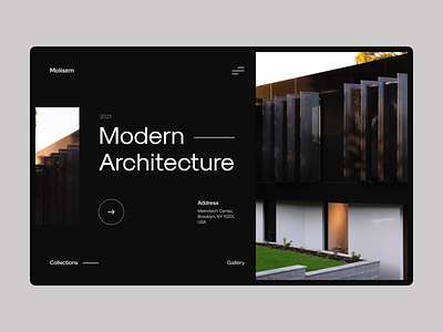 Molisem - Architecture website architecture branding clean design layout logo minimal ui ux website