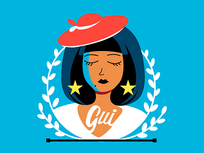 Girl White design female girls head icon illustration