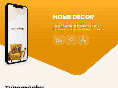 "Home Decor" App Design