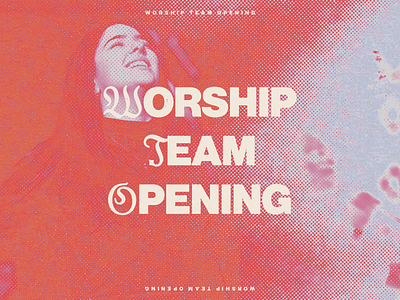 Worship Team Opening church church design cover design music typography