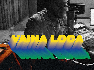 Vaina Loca Cover Art cover design music single typography