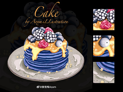 cake branding design flat icon illustration illustration ，desgin，layout typography
