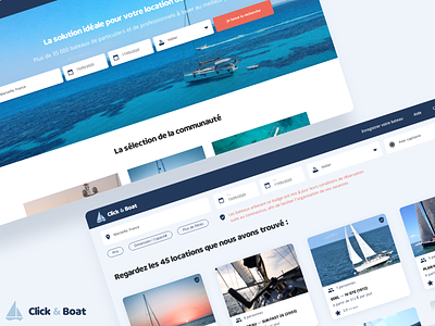 Click & Boat Redesign - concept branding color colors design product ui ux web webapp