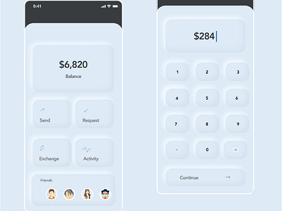 Neumorphic UI dailyui neumorphic skeumorphic uidesign uxdesign