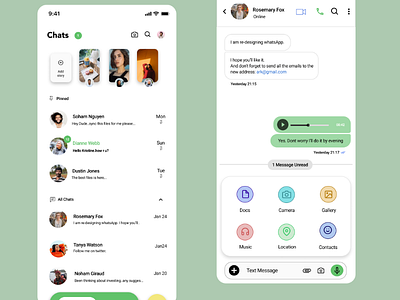 WhatsApp Re-design ui ux whatsapp