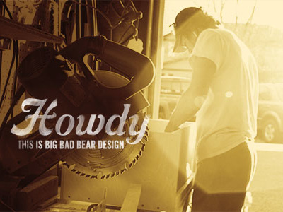 Big Bad Bear bear web website wood working