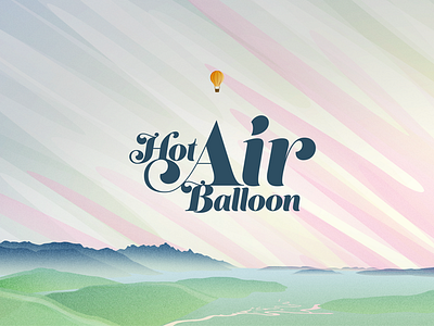 Hot Air Balloon alpenglow balloon jackson lust morning mountains script tetons type wyoming