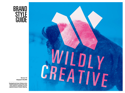 Style Guide Cover creative guide layout modernist publication style swiss univers wildly