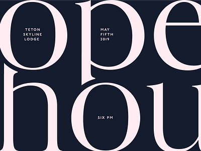 Open House Invite elegant invitation jackson mansion open house real estate tetons typography wyoming