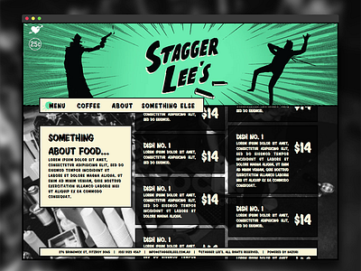 Stagger Lee's black and white comic nazori stagger lees webpage