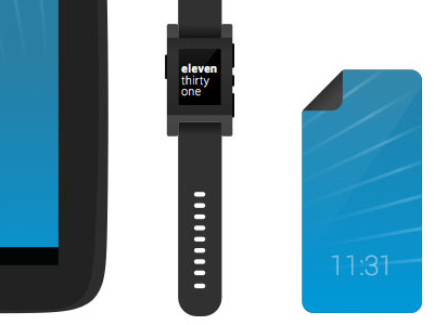 We like hardware flat illustration flexible screen nazori nexus pebble watch phone tablet