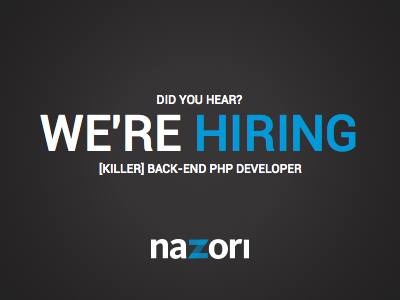 We re hiring