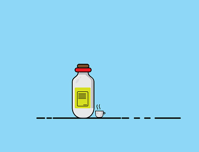milk design flat icon illustration logo vector
