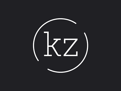 karmiczero circle clean dark logo portfolio typography