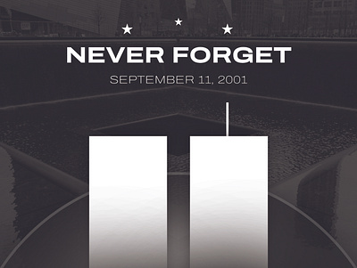 September 11th Remembrance graphic design