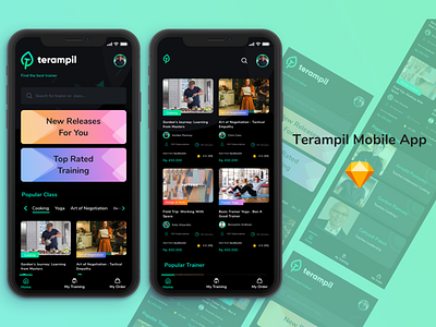 exploration for Terampil - Training Platfor (homepage) app app design design illustration ui uidesign uiux user experience design ux