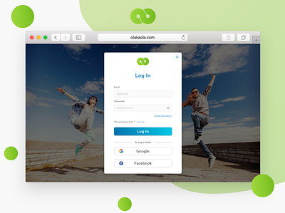 Olakaola Login page design login login page ui uidesign uiux user experience design ux