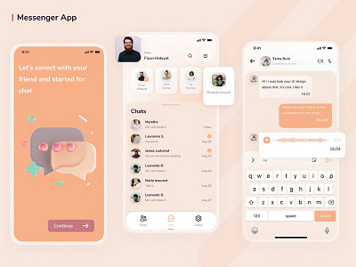 Chat, Messenger Concept App UI Kit