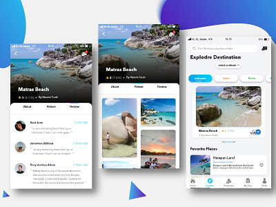 Detai Destination Travel App app app design branding design illustration logo mobile ui uidesign uiux user experience design ux vector