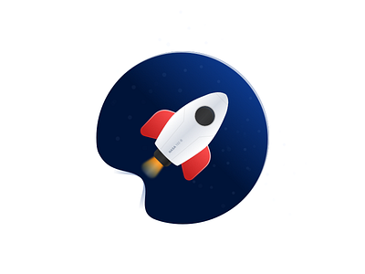 Little Spaceship icon planet spaceship