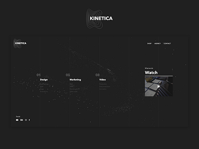Kinetica design ui ux web website