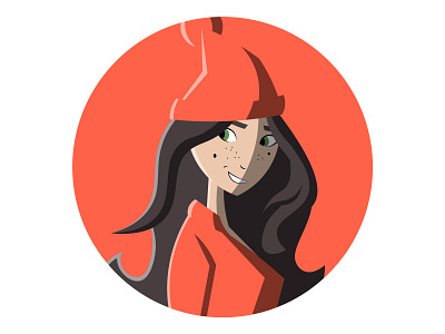 New Avatar branding character comic flat girl graphic design icon illustration logo minimal vector woman