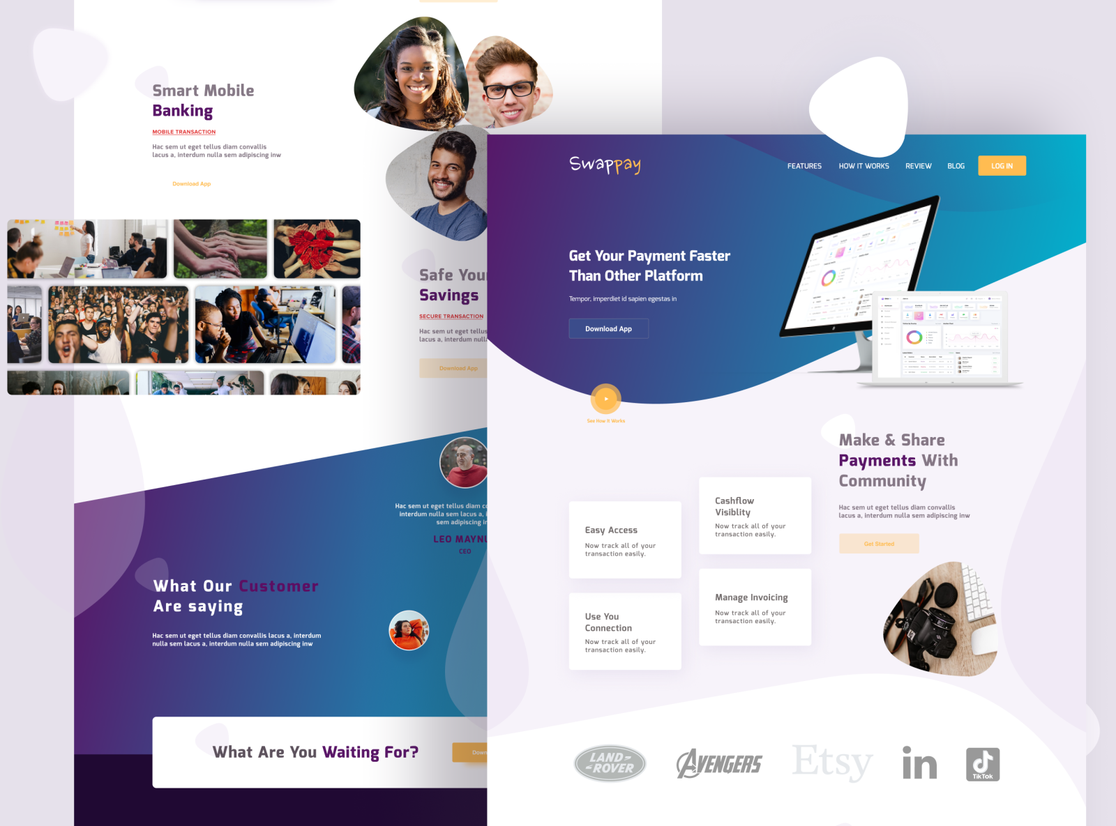Landing Page by Leonard on Dribbble