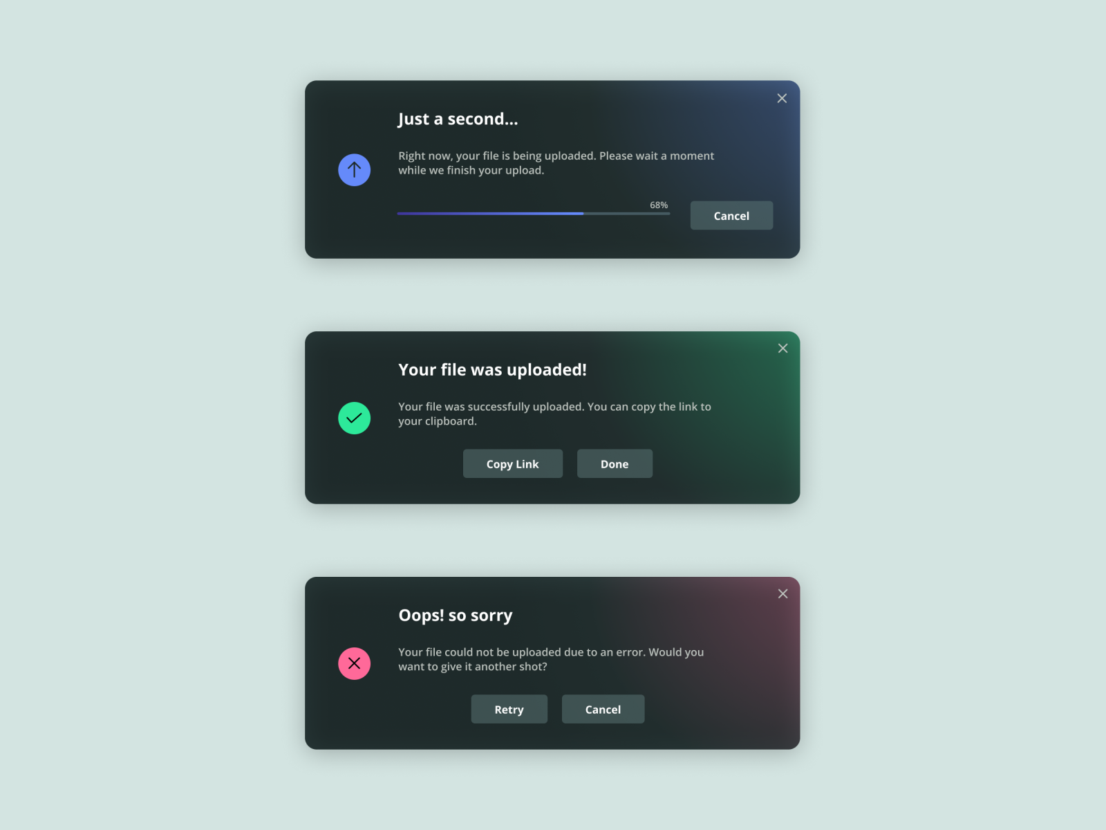 Upload Pop Up by Leonard on Dribbble