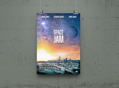 Space Jam Movie Poster graphic design movie poster space