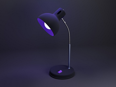 3D Desk Lamp 3d art 3d design blender design illustration uidesign