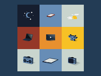 Tech Infographic Icon Illustrations