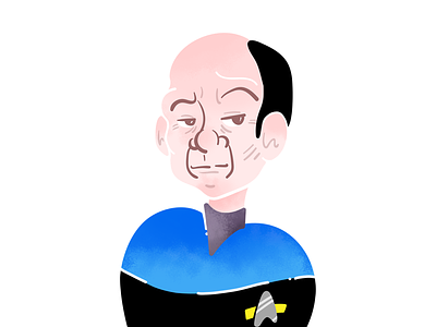 Star Trek Doodles - The Doctor [VOY] blue doctor doodle illustration star trek vector voyager