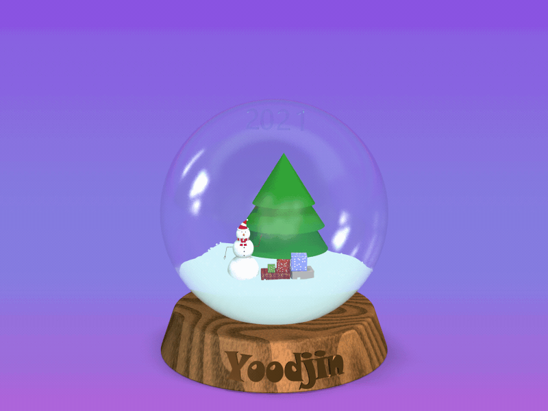 Snow Globe 3d art animation cinema4d design