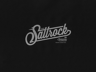 SALTROCK branding grapgic design illustration script tshirt design