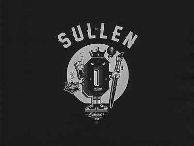 Sullen apparel branding clothing brand graphic design illustration ink sullen tattoo tshirt design typography