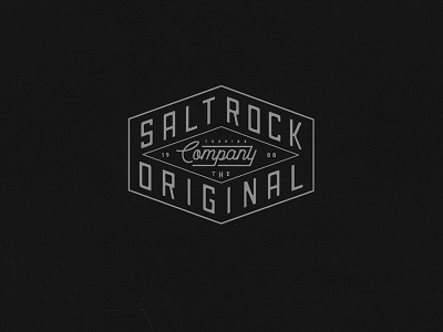 THE SALTROCK COMPANY apparel branding clothing brand design graphic design logo script surf tshirt design typography