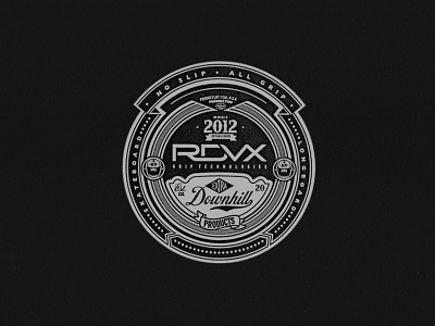 RDVX apparel badge design branding circle graph clothing brand design downhill graphic graphic design hardware line art logo skateboarding streetwear typography