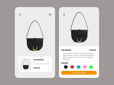 Online Shop Catalog app design ui ux