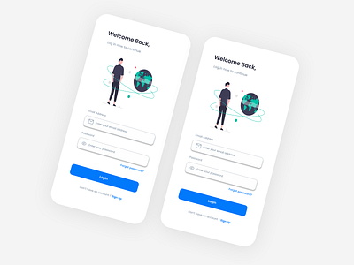 Log In Page app design graphic design ui ux