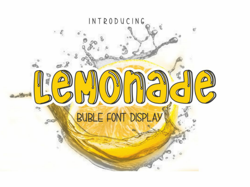 Lemonade font by Pidco.Art on Dribbble