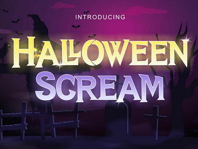 Halloween sream font font halloween