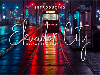 Ekuador city font city ekuador font