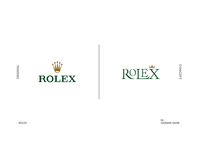 LOGO REDESIGN - ROLEX brand branding creative crown feminine font graphic design illustration logo logo design logo redesign luxury premium redesign rolex vector