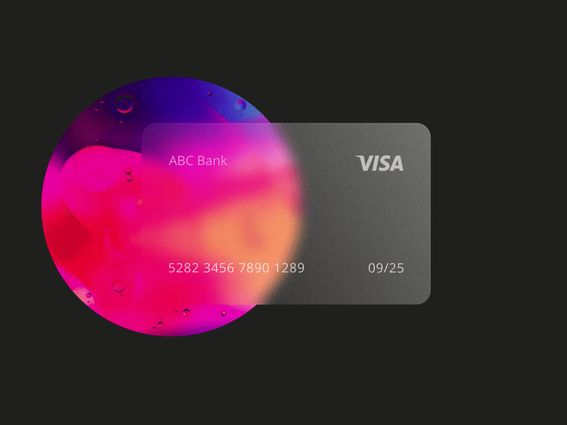 glassmorphism card 2021 bank card color design glassmorphism motion trend ui vector visa