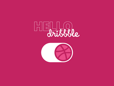 hello, dribbble! debut design dribbble first shot illustration ui