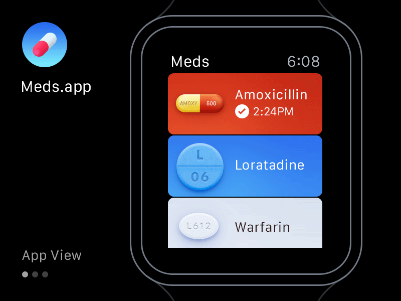 Meds Apple Watch App